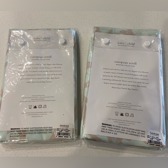 Restoration Hardware Baby & Child European Scroll Bedding Collection - Picture 2 of 4